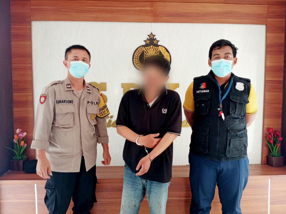 Polsek Driyorejo amankan tersangka beserta barang bukti
