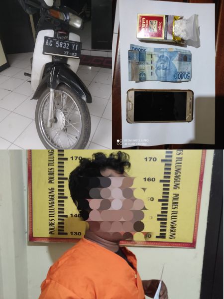 Unit Reskrim Polsek Sumbergempol Ringkus Pengedar Pil Double L