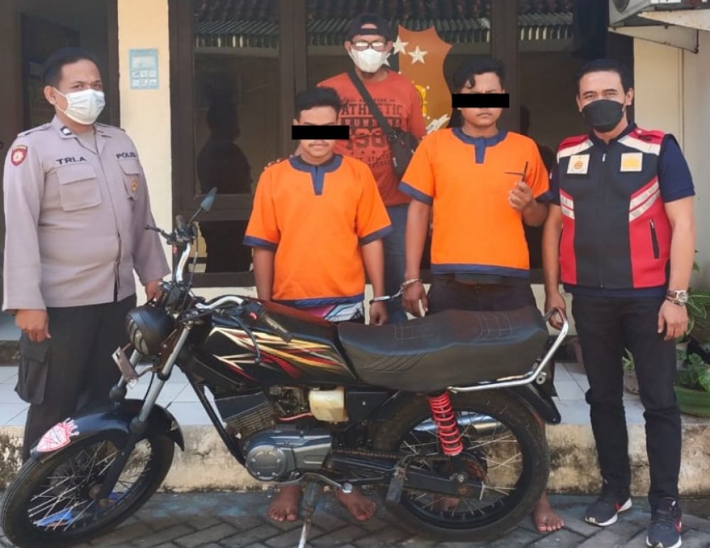 Reskrim Polsek Bungah Ringkus Maling Motor yang di Unggah Dalam Facebook