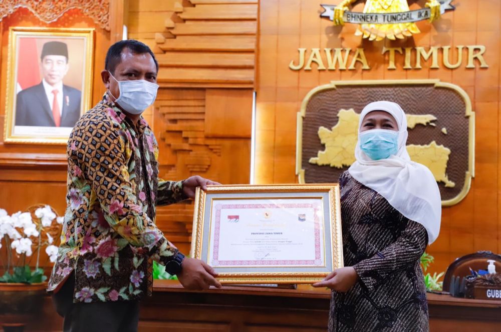 Khofifah: Kado HUT ke-75, Jatim Raih Prestasi Kinerja Tertinggi Pemda