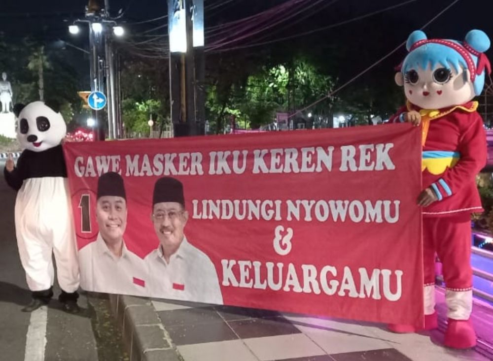 Cak Suro dan Eko Londo Edukasi Warga Surabaya