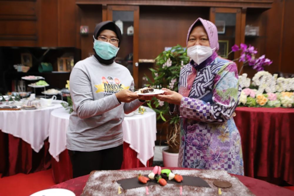 Kapolres Tanjung Perak Berikan Ucapan Selamat pada Walikota