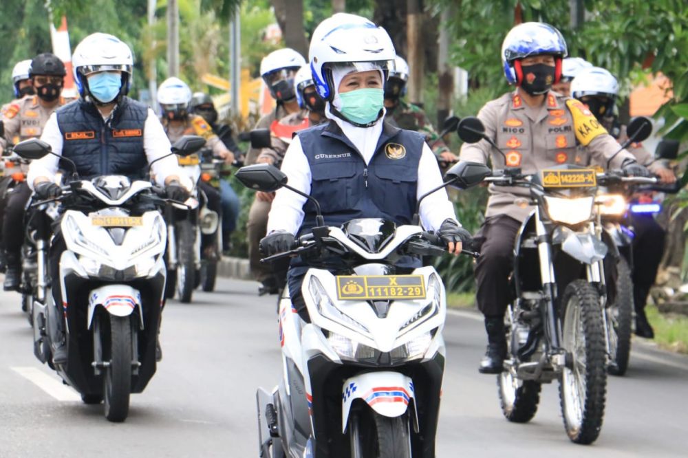 Gubernur Jatim, Kapolda Jatim, Wagub, Pangdam V Brawijaya dan Forkopimda