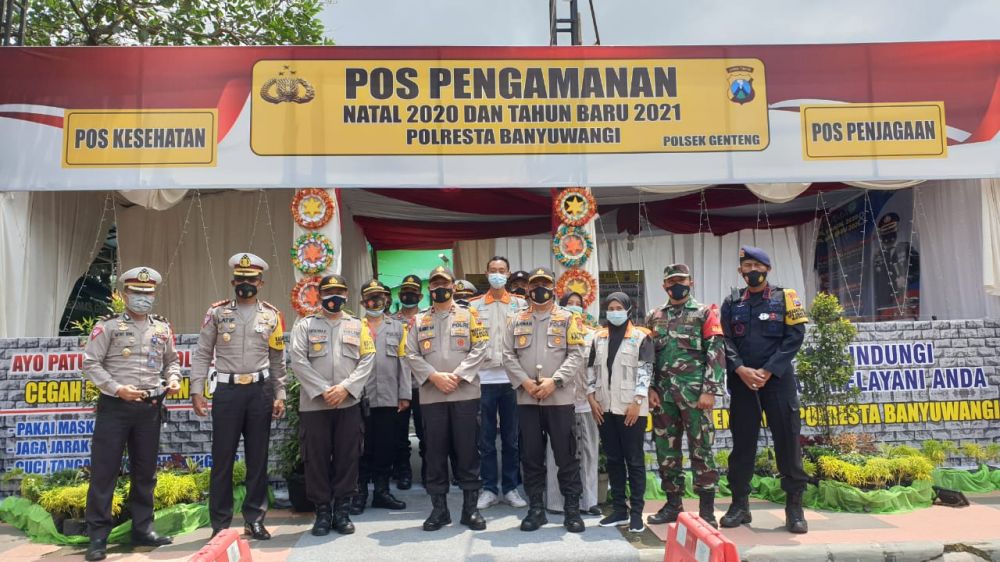 Wakapolda Jatim Cek Kesiapan pos Yan di Ketapang Banyuwangi