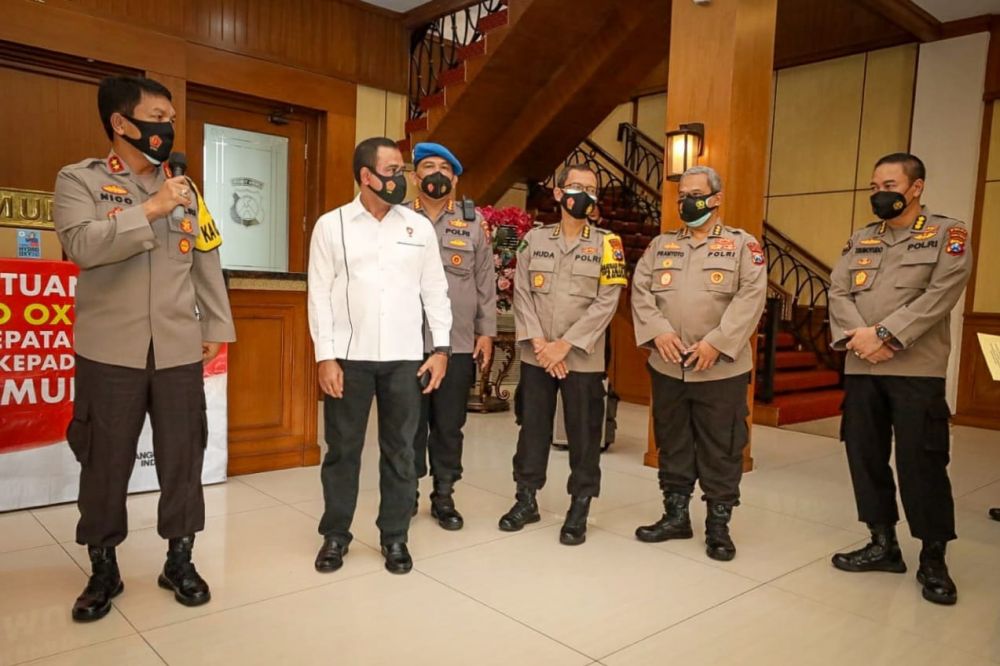 Kapolda Jatim Irjen pol Nico afinta mengucapkan terimakasih kepada PT. DMOB