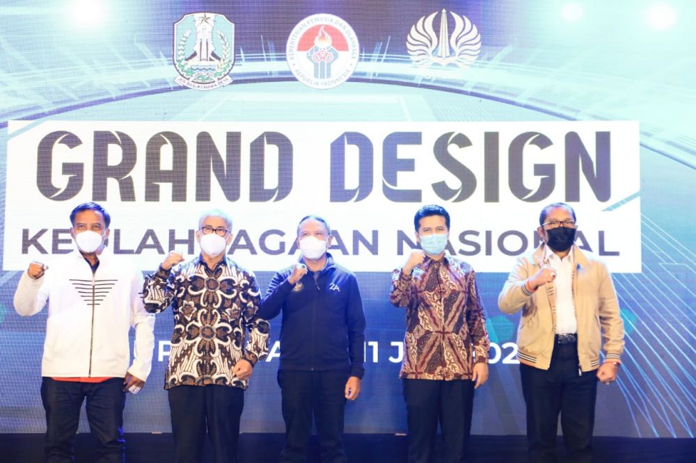 Wakil Gubernur Jatim Emil Elestianto Dardak Hadir Pada Acara Pembukaan FGD Grand Design Keolahragaan Tahun 2021 Yang di Hadiri Oleh Kemenpora RI, Di Hotel JW Marriot Surabaya