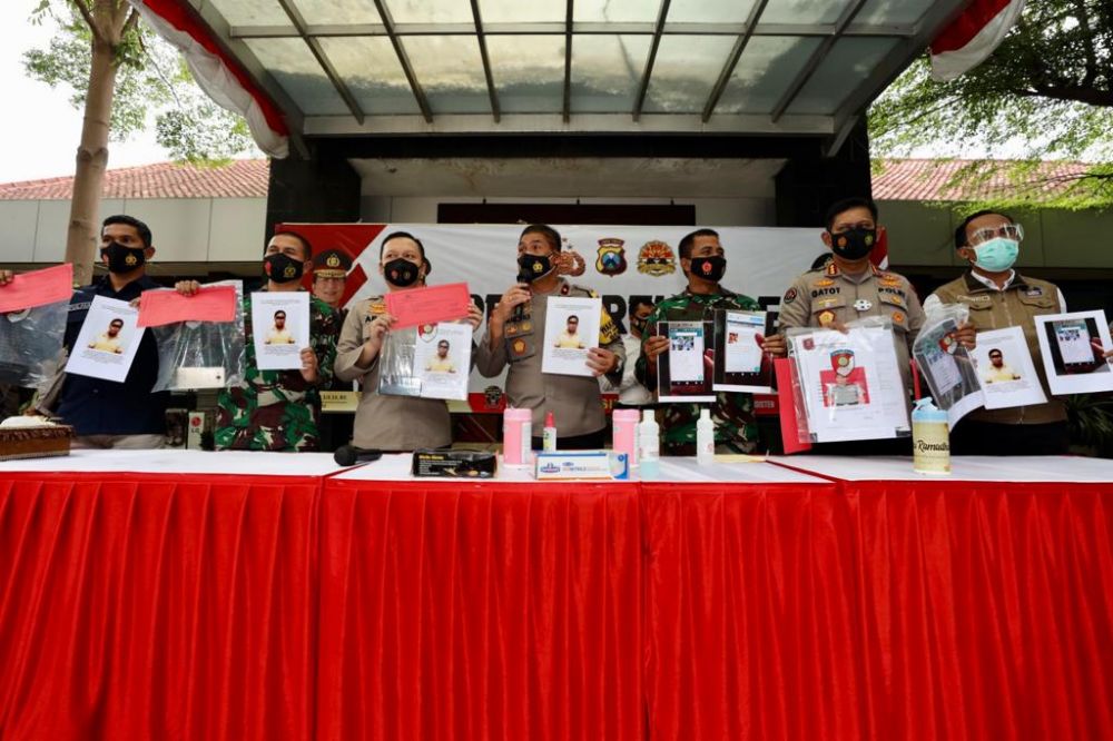 Foto penyebar hoax yang ditunjukkan sebagai bukti