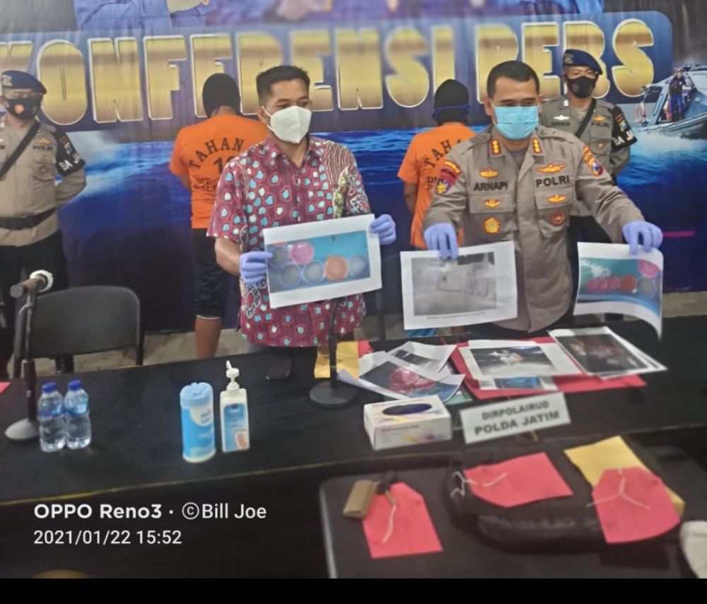 Polair Gagalkan Perdagangan Benur di Pantai Blitar dan Tulungagung