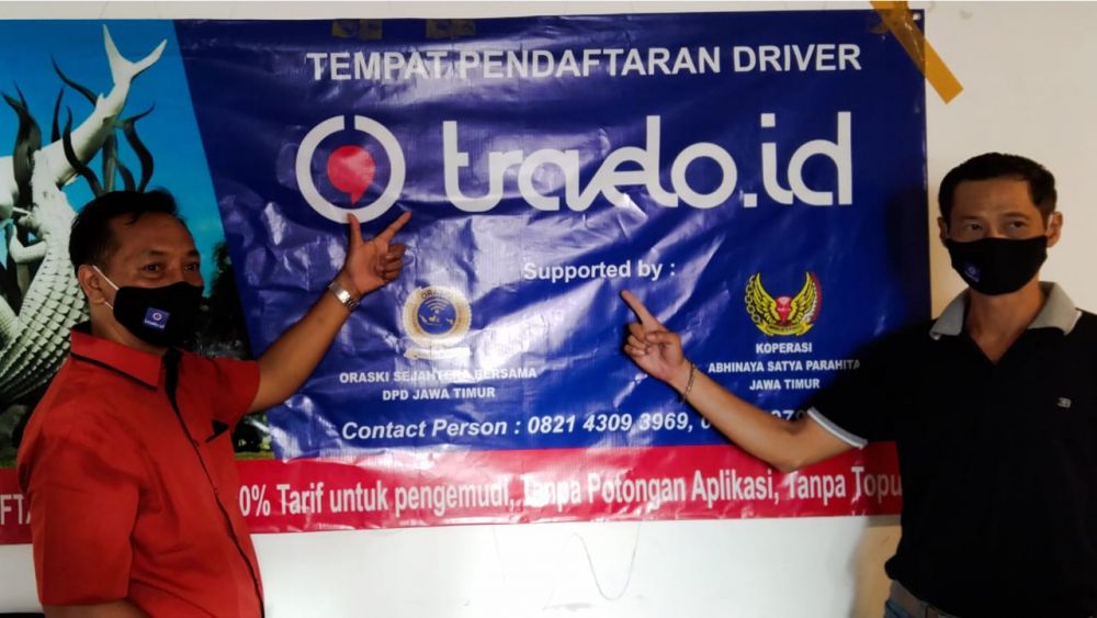 Ketua DPD Eko Rianto bersama pengembangan usaha koperasi Abhinaya Satya Parahita Johanes Suhendra