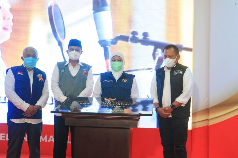 Gubernur Jatim Khofifah Indar Parawansa hadiri Serta Resmikan Trauma Centre dan Intensive Care RSUD. dr. Soedono Di Madiun