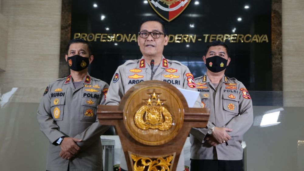 Kadiv Humas Polri Irjen Pol Argo Yuwono memastikan lockdown yang di beritakan itu hoax