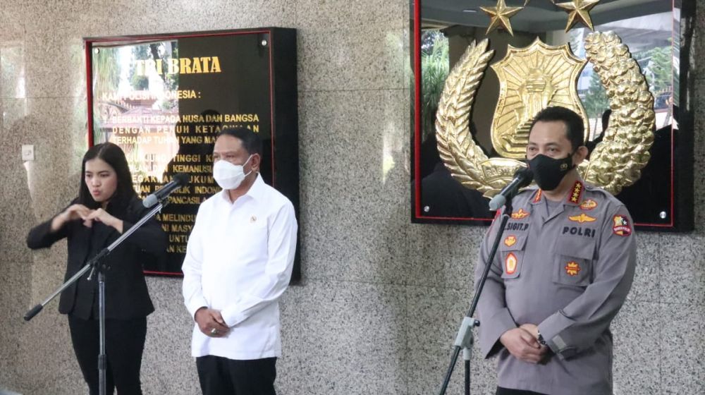 Disambangi Menpora, Kapolri Bahas giat olahraga saat Pandemi