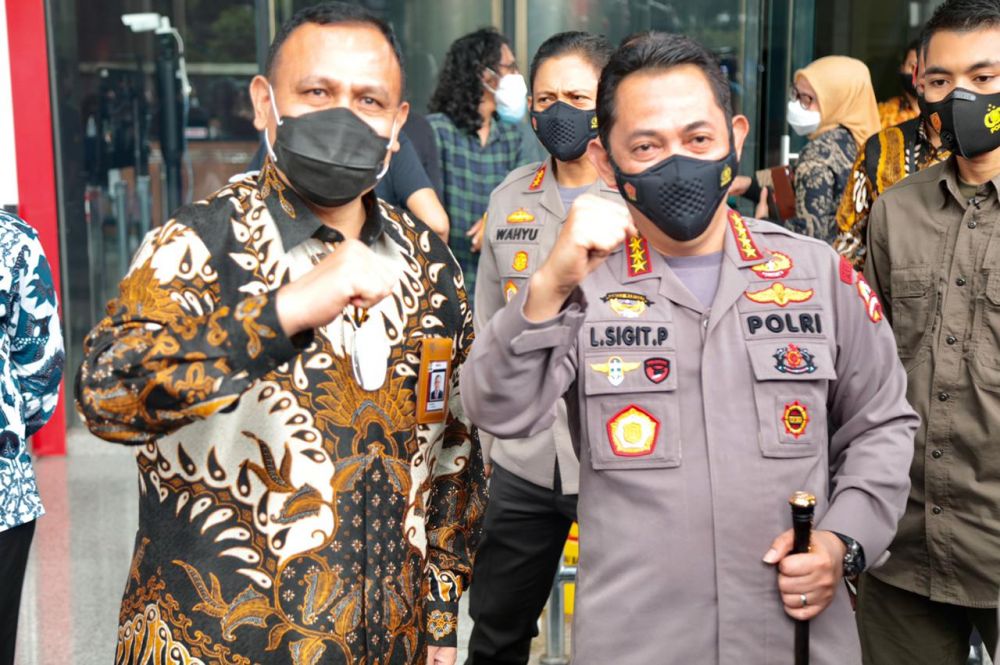 Kapolri Jenderal Listyo Sigit Prabowo: Polri dan KPK bersinergi tangani kasus korupsi