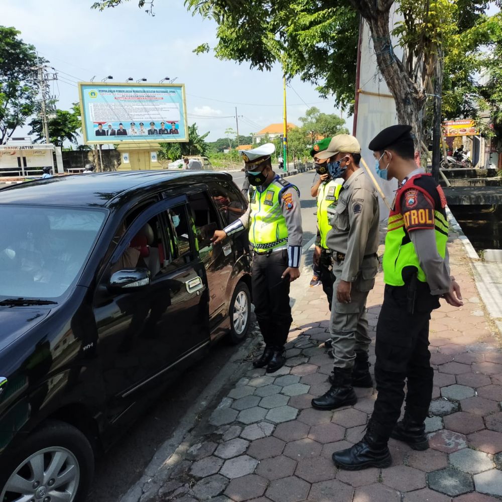 Satlantas Polres Gresik lakukan Ops Yustisi tekan penyebaran Covid-19