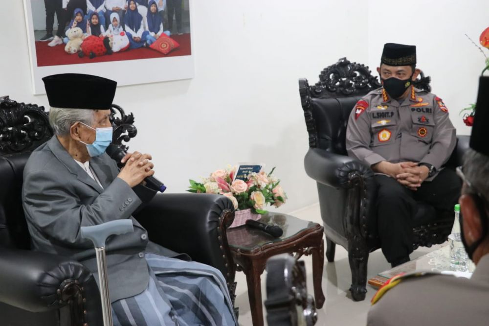 Kapolri Sowan ke Ketua MUI Sulsel, Dukungan Ulama Sangat Penting