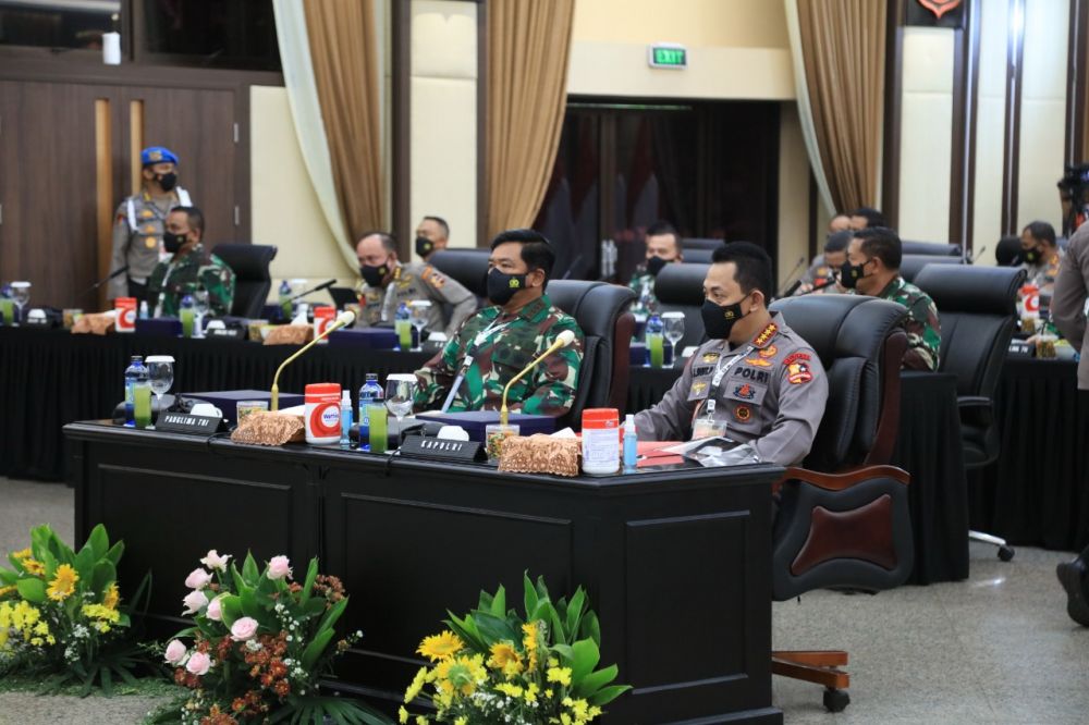 Rapim TNI-Polri solidkan barisan kawal Vaksinasi hingga pulihkan Ekonomi Nasional