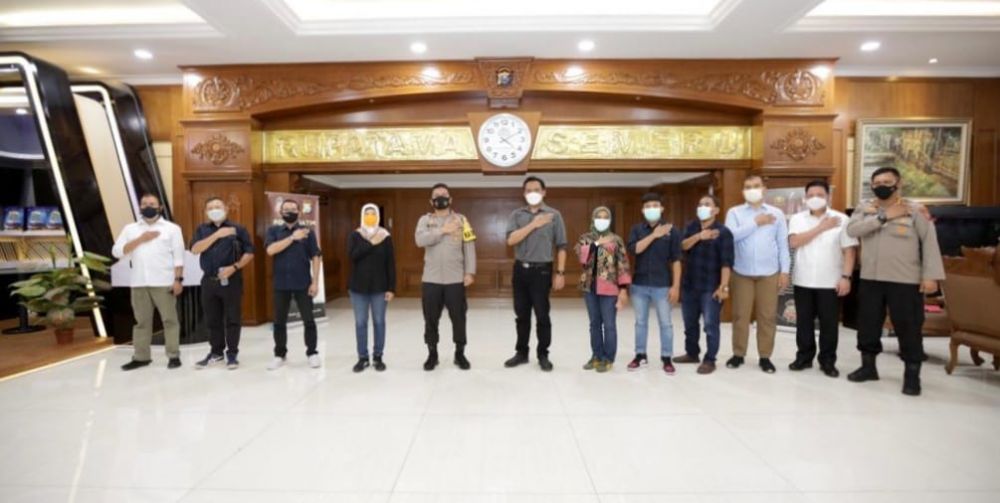 Kapolda Jatim Irjen Pol Dr Nico Afinta terima audiensi PWI