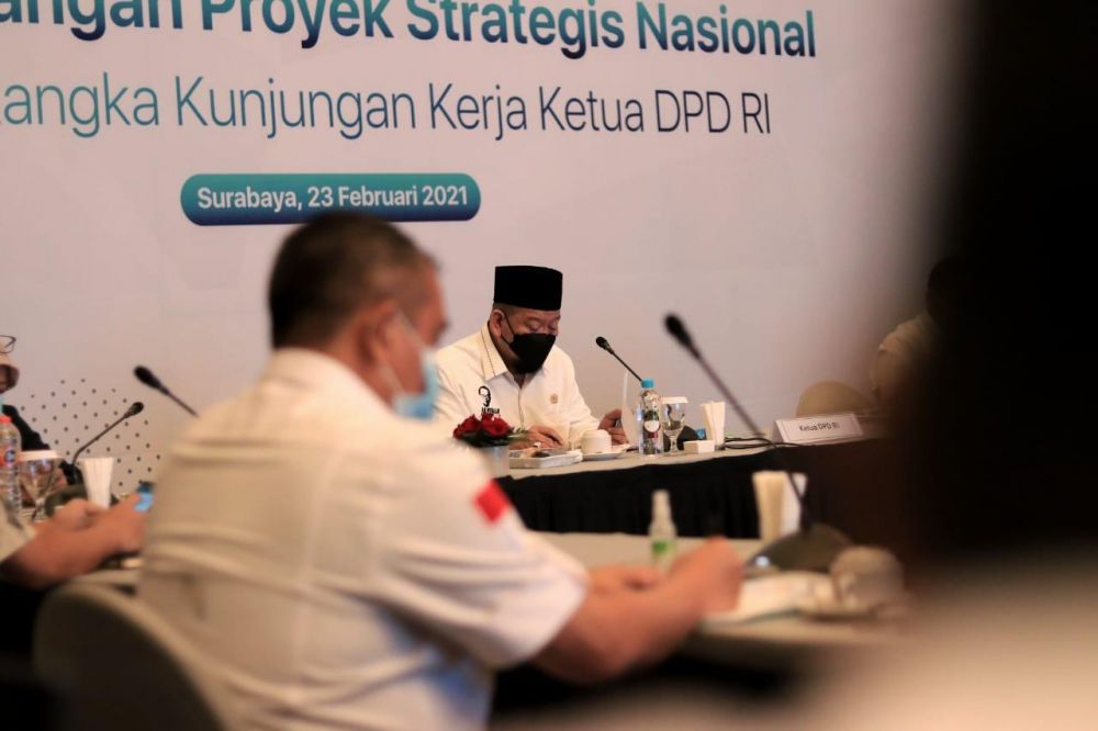 Ketua DPD RI LaNyalla minta pembebasan lahan berlaku adil