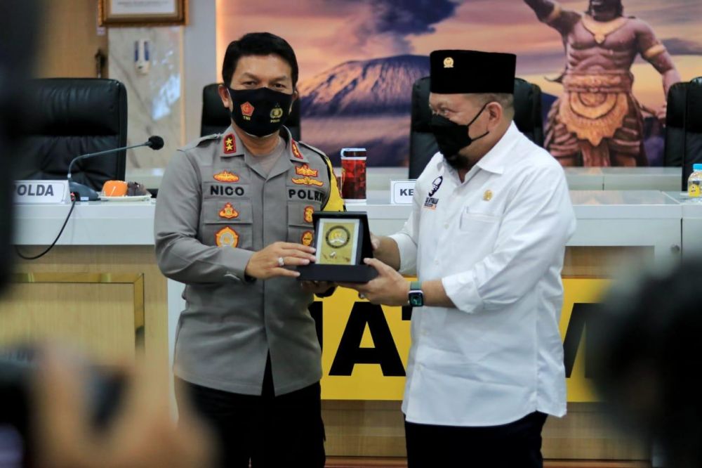 Ketua DPD RI usai beri arahan di Mapolda Jatim tentang penegakan Protokol Kesehatan