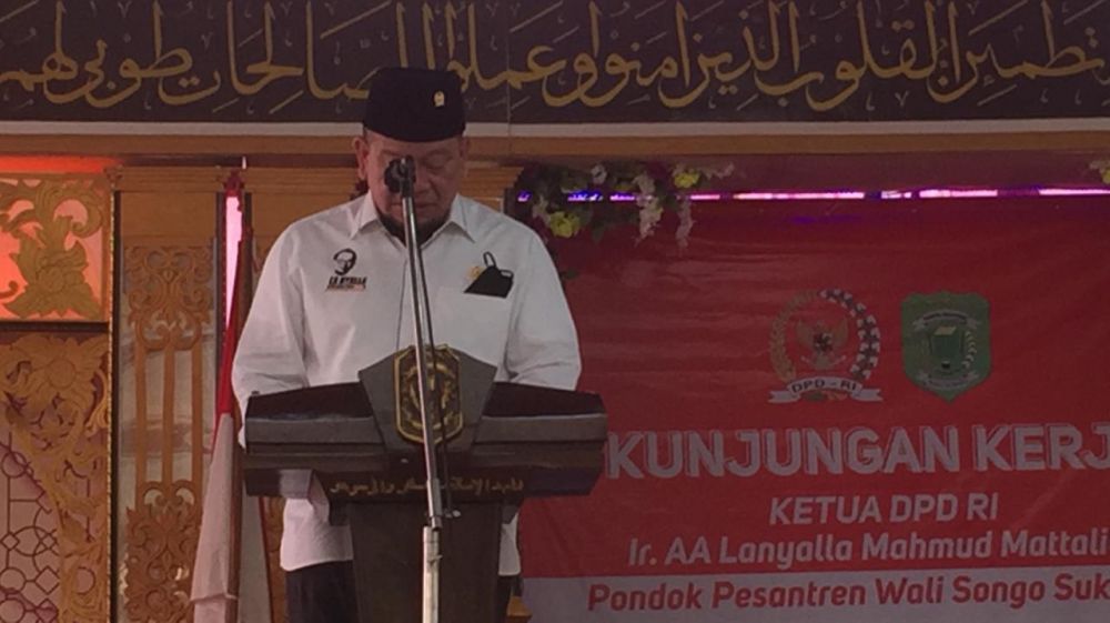 Ketua DPD RI LaNyalla Mahmud Mattalitti hadir dalam rangka Harlah Ponpes Walisongo