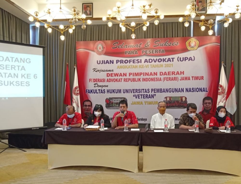 UPA angkatan 6, Ferari Jatim dan UPN Veteran Jadikan Advokat Unggul