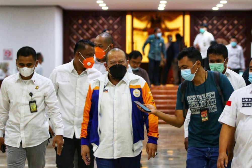 Ketua DPD RI AA LaNyalla Mahmud Mattalitti beri dukungan anggaran untuk KONI Papua PON XX