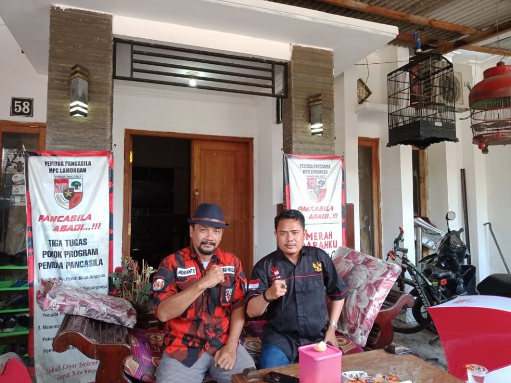 Ketua MPC PP Andrianto Wicaksono bersama Sekjen LARM-GAK Baihaki Akbar