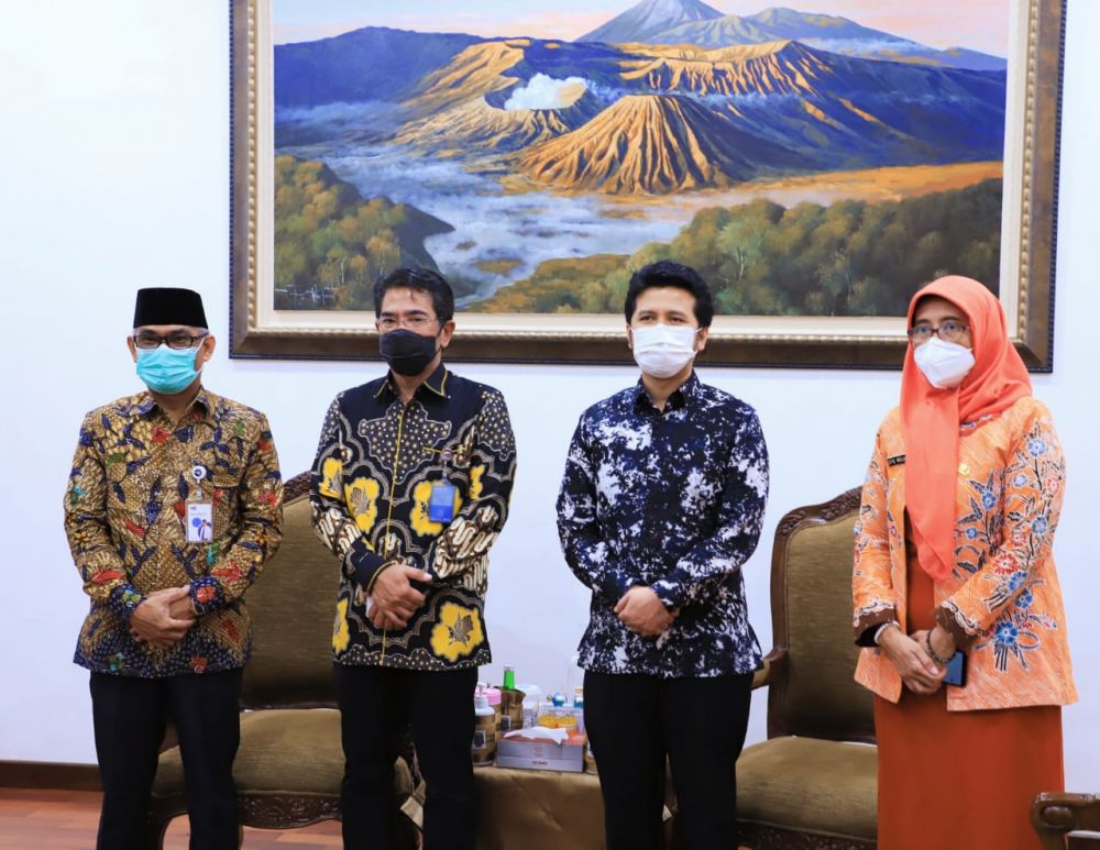 Wagub Emil Dardak disambangi Dirut TVRI