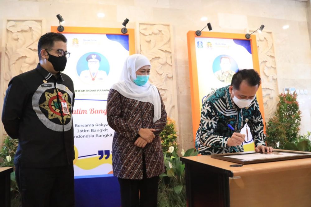 Gubernur Jatim Khofifah Indar Parawansa dorong terwujudnya pamong praja kerja cepat, cerdas dan Extraordinary
