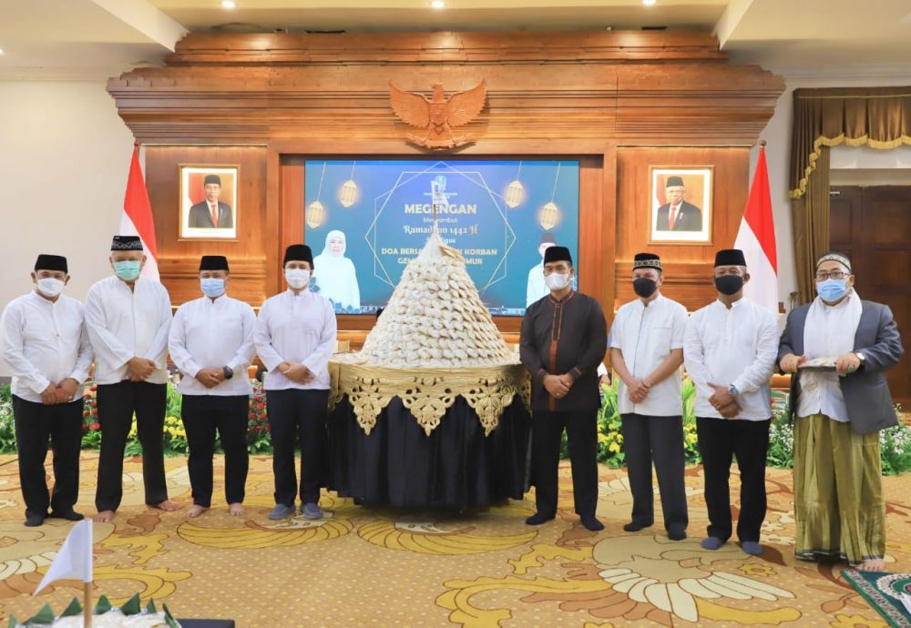 Jelang Ramadhan 1442 H, Pemprov Jatim bersama Forkopimda gelar megengan online