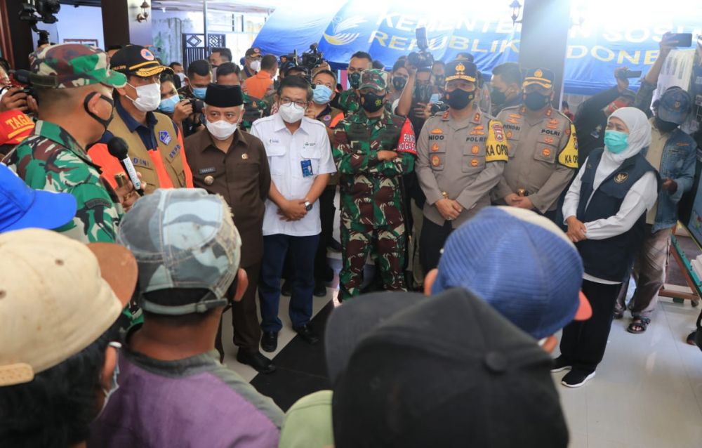 Forkopimda Jatim langsung terjun lapangan cek kondisi korban gempa bumi di Malang dan Lumajang