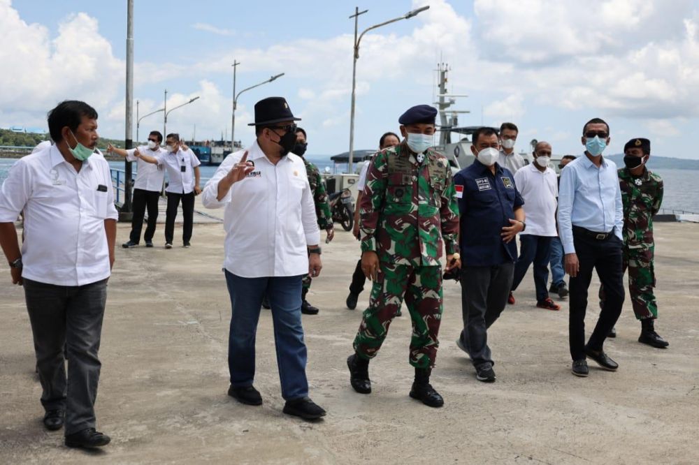 Ketua DPD RI saat berkunjung ke Lantamal Vll di Kupang NTT