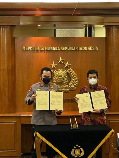Kapolri Jenderal Listyo Sigit Prabowo lakukan MOU dengan BPJS kesehatan