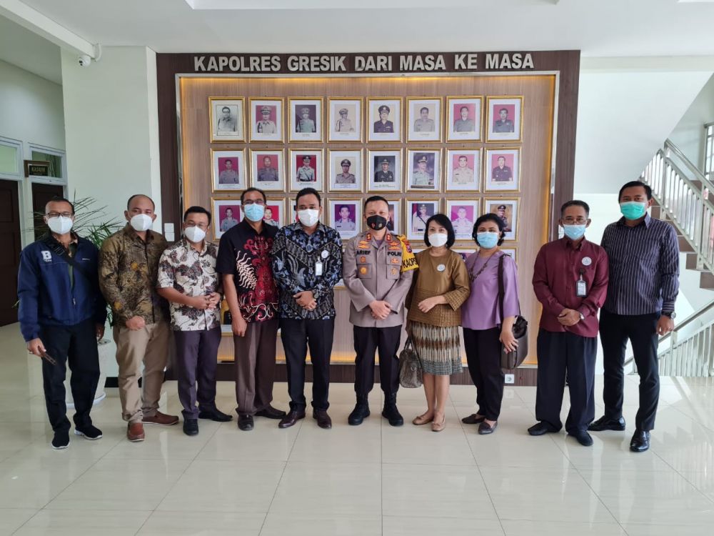 Kapolres Gresik Terima Audiensi Tokoh Perwakilan PGIS Jalin Sinergitas