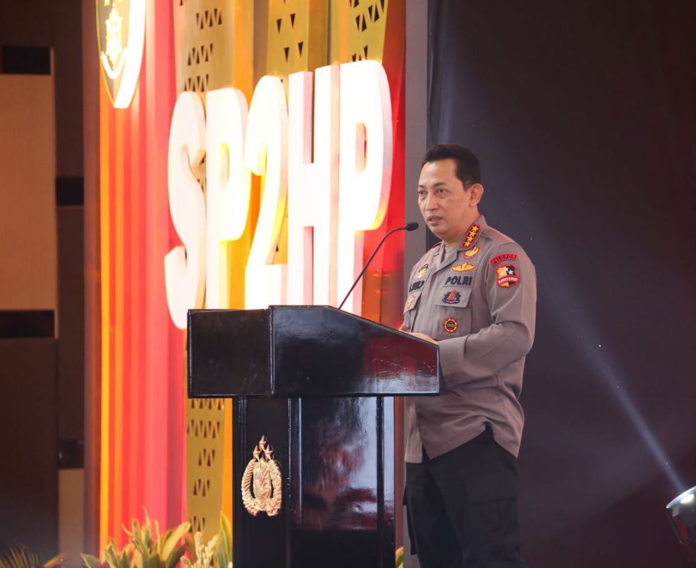 Kapolri Jenderal Listyo Sigit Prabowo saat launching SP2HP