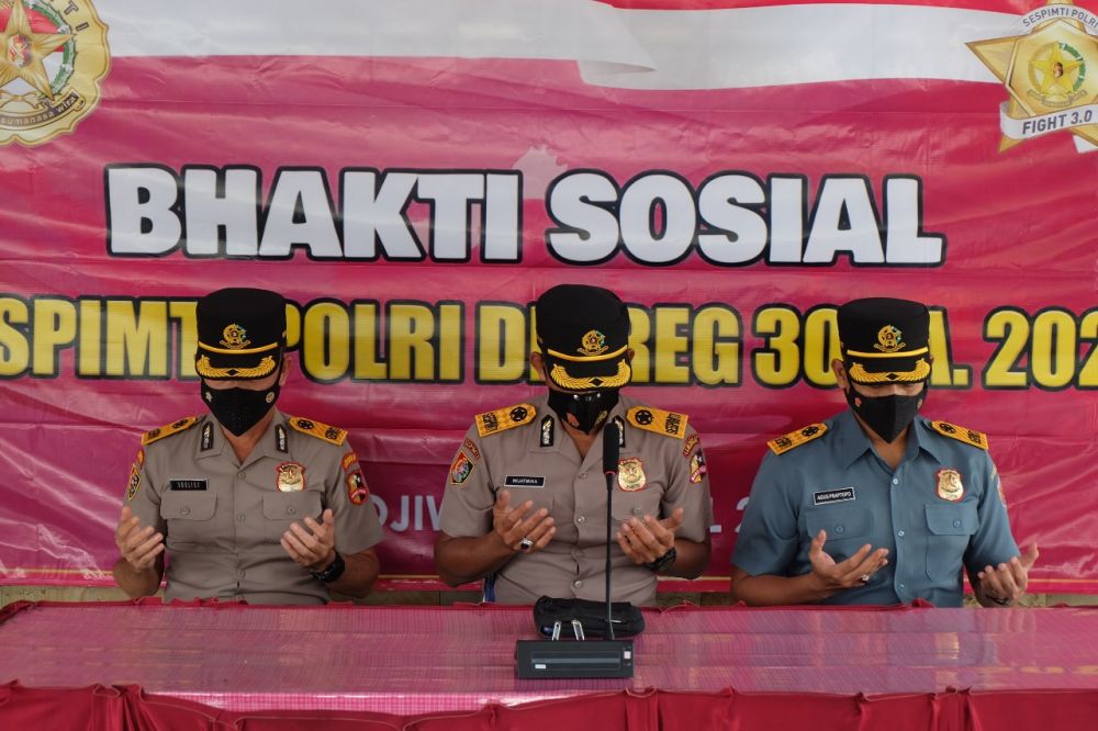 Serdik Sespimti 30 Baksos ke Korban Gempa Bumi di LUMAJANG