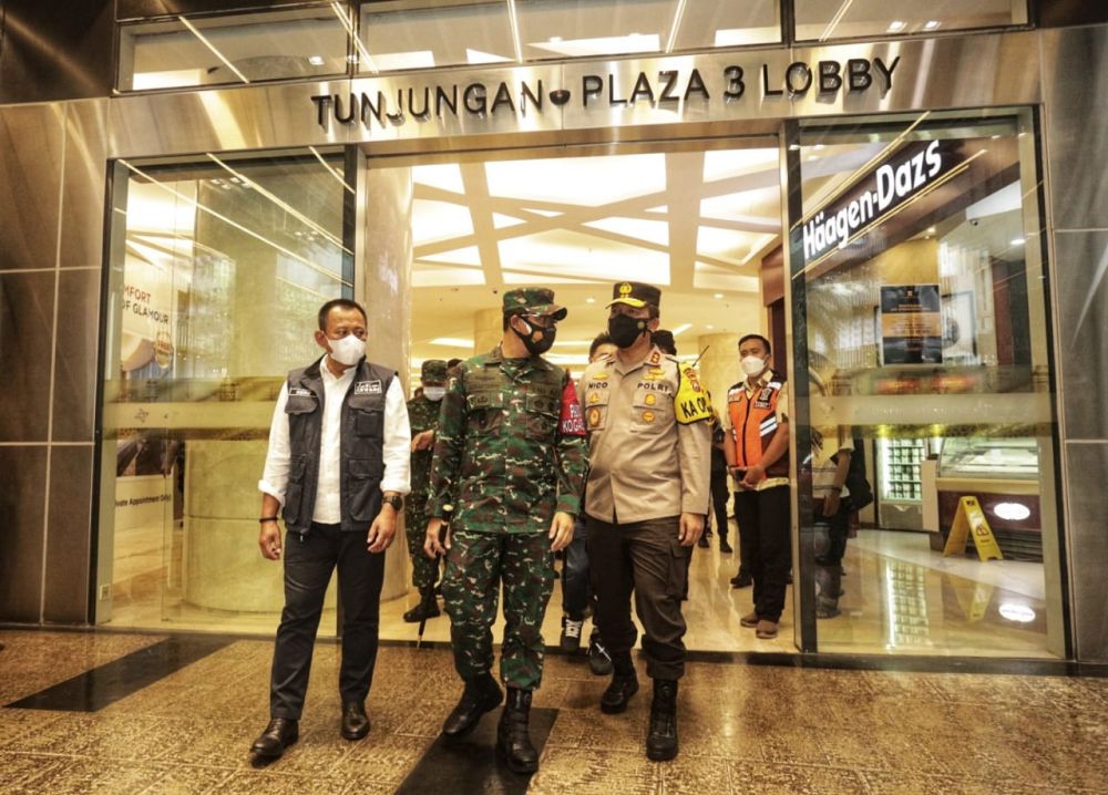 Forkopimda Jatim Sidak pusat perbelanjaan Tunjangan Plaza Surabaya