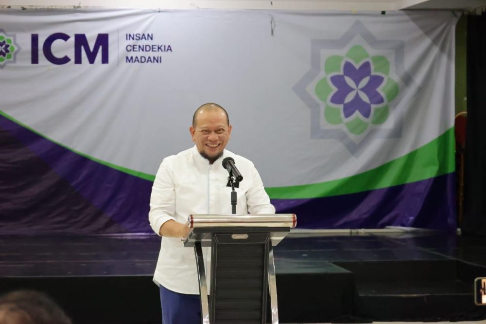 LaNyalla Sampaikan 4 Prioritas Kerja DPD RI di Sekolah Cendekia Madani