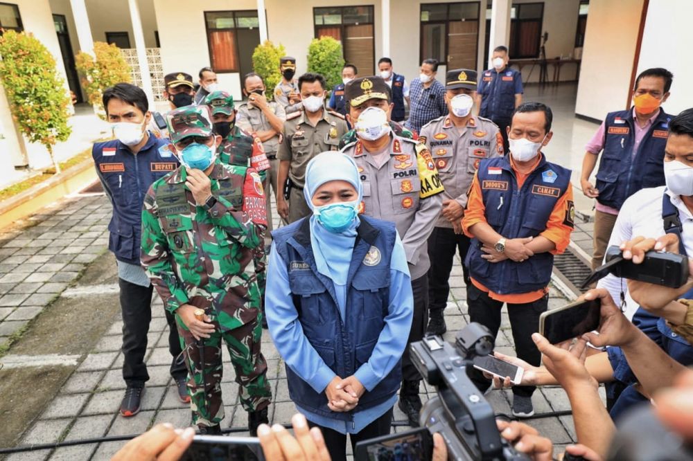 Forkopimda Jawa Timur berikan himbauan pada masyarakat supaya tetap menjaga Prokes di masa Pandemi Covid-19