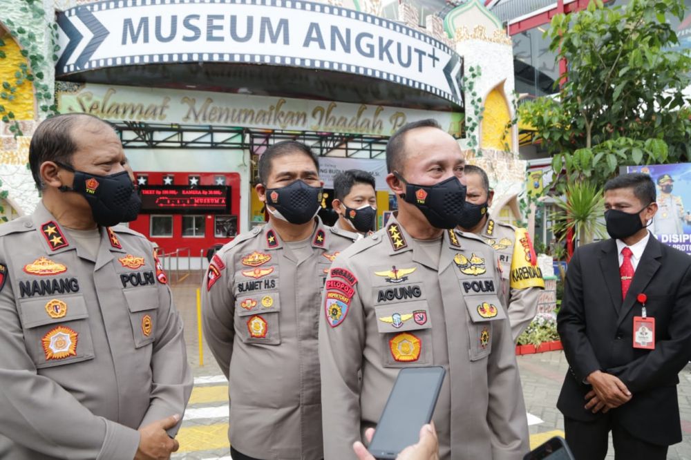 Katim Irwasum Mabes Polri saat kunker ke museum angkot di Malang