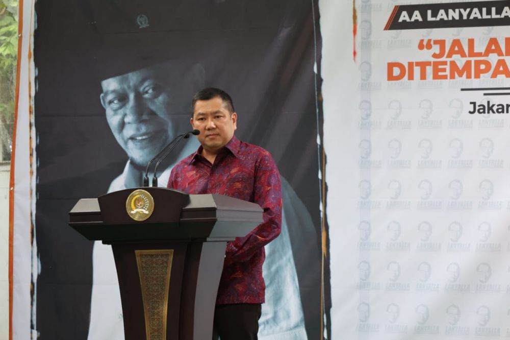 Hary Tanoe saat menghadiri peresmian peluncuran buku