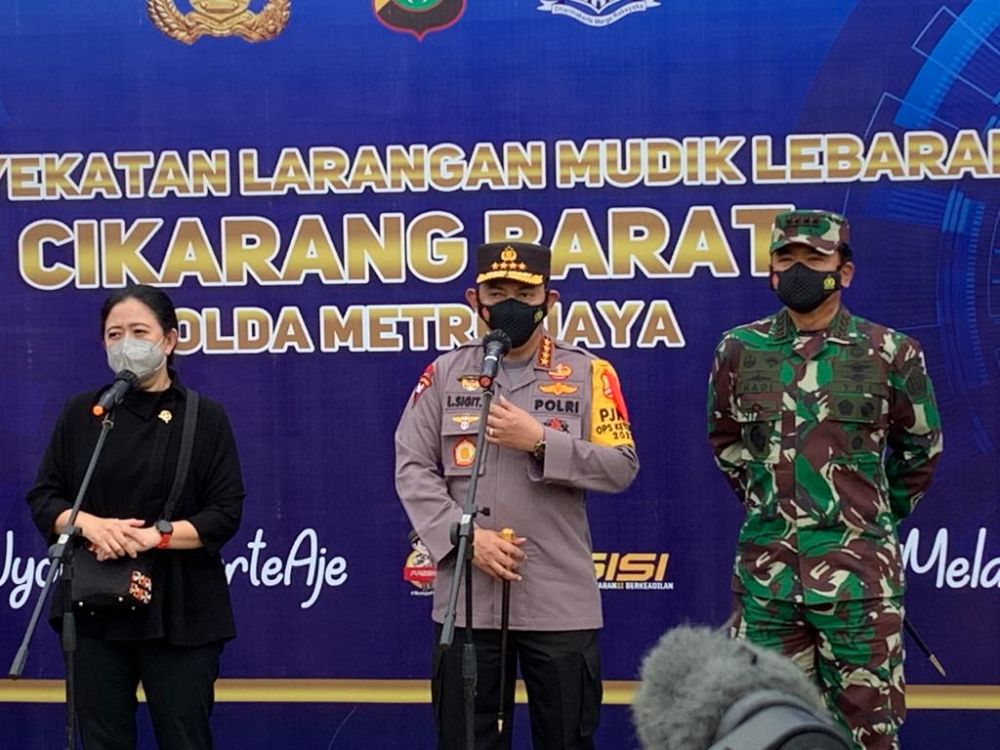 Kapolri Minta Jajaran Edukasi Larangan Mudik, Tinjau Pos Penyekatan