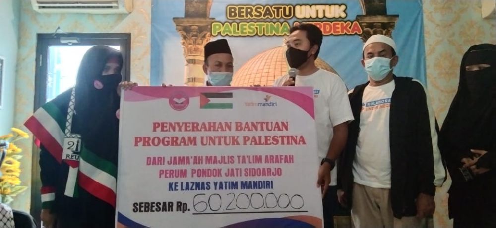 Konflik Palestina, Yatim Mandiri Terima 60,2 Juta dari Taklim Arafah