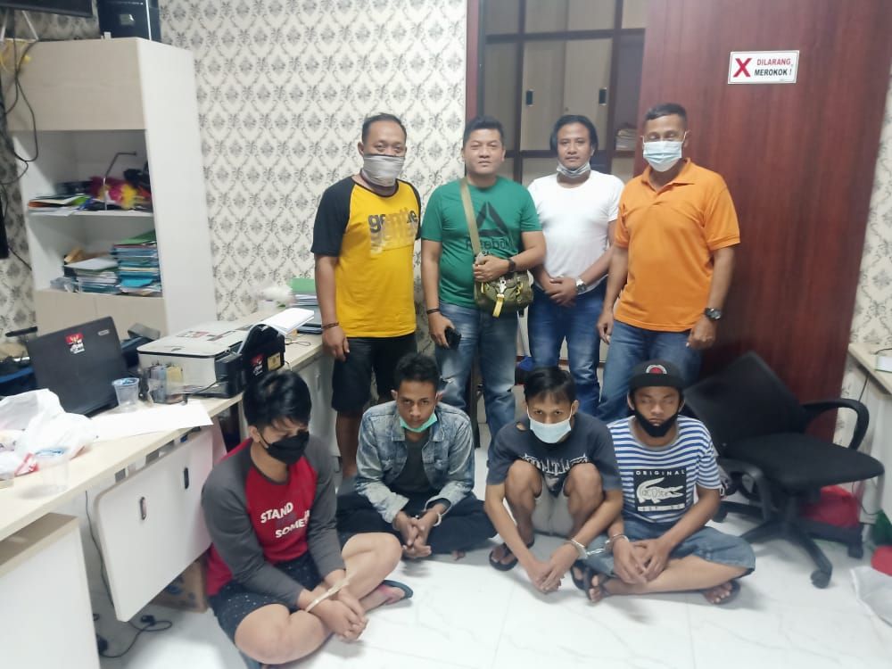 4 Tersangka diamankan Polres Sidoarjo dan sisanya masih dalam proses pengejaran