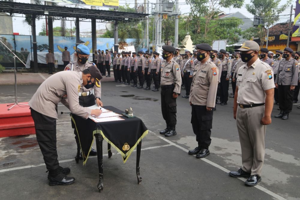 Polres Tulungagung gelar pakta integritas untuk semua jajaran Polres Tulungagung