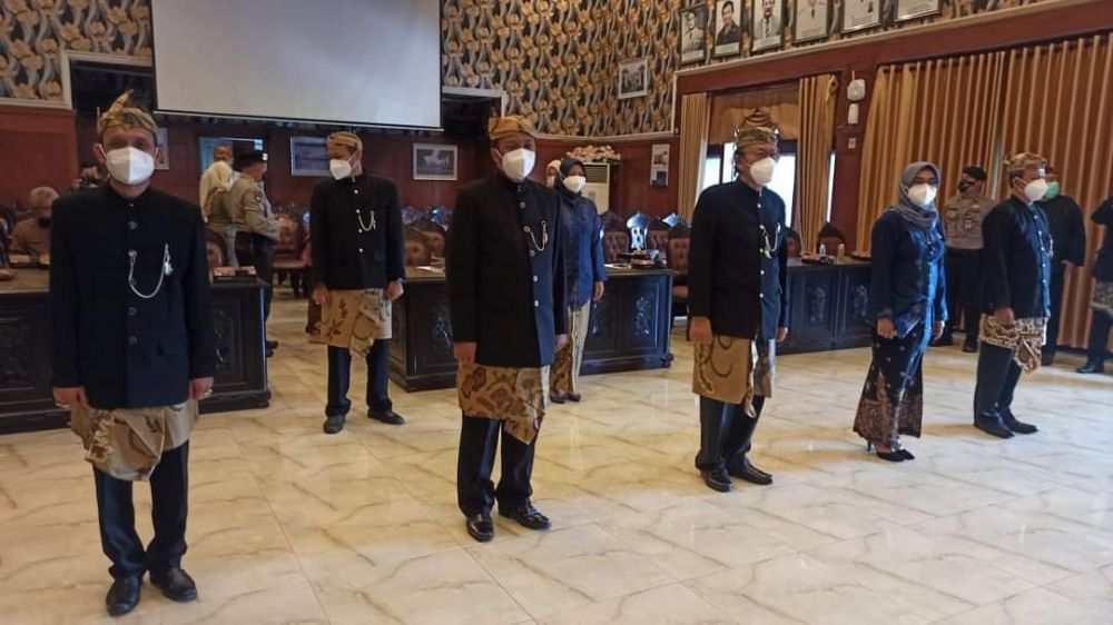 Ki Demang saat mengikuti pelantikan BPPD 