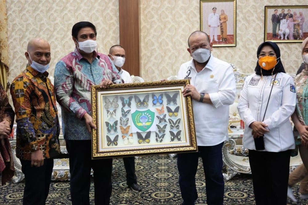 Rombongan ketua DPD RI disambut hangat dirumah jabatan Bupati Maros