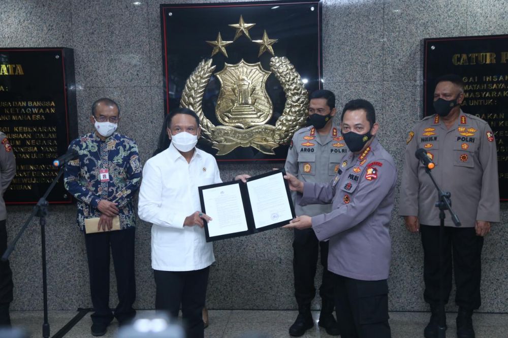 Kapolri Jenderal Listyo Sigit Prabowo berikan izin liga dengan Azas Salus Populi Supreme Lex Esto