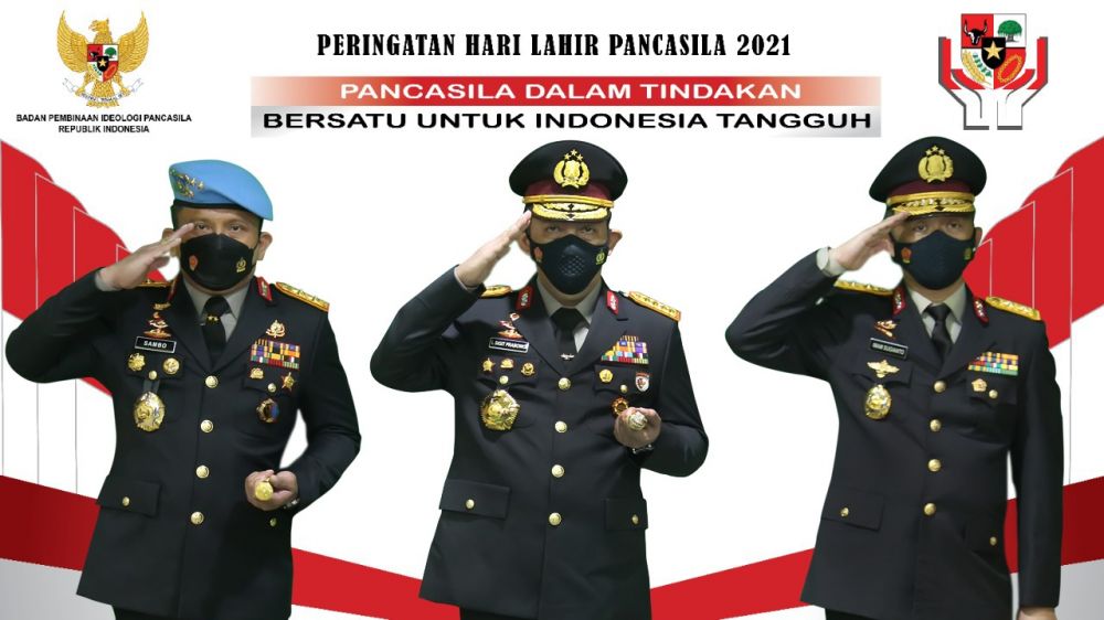 Kapolri Jenderal Listyo Sigit Prabowo peringati hari lahir Pancasila dalam tindakan bersatu untuk Indonesia tangguh