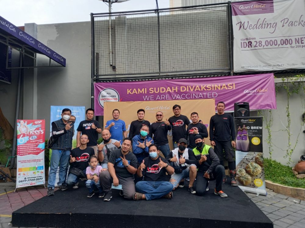 Ultah ke-7 Quest Hotel Darmo Surabaya Sunmori Bersama Maxi Community